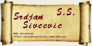 Srđan Sivčević vizit kartica